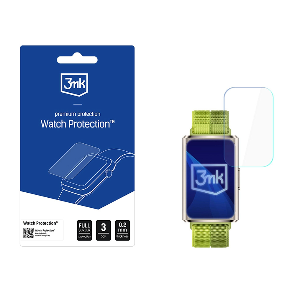 Levně Ochranná fólie 3mk Watch Protection ARC 3 pack Huawei Band 11 Pro průhledná