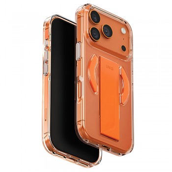 Kryt UNIQ Heldro Air MagClick iPhone 17 Pro průhledný oranžový