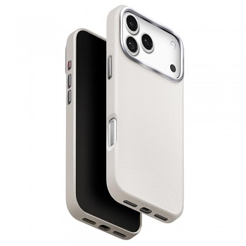 Kryt UNIQ Lyden Leatherette iPhone 17 Pro Max šedý