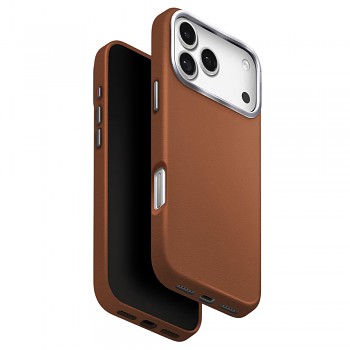 Kryt UNIQ Lyden Leatherette iPhone 17 Pro hnědý