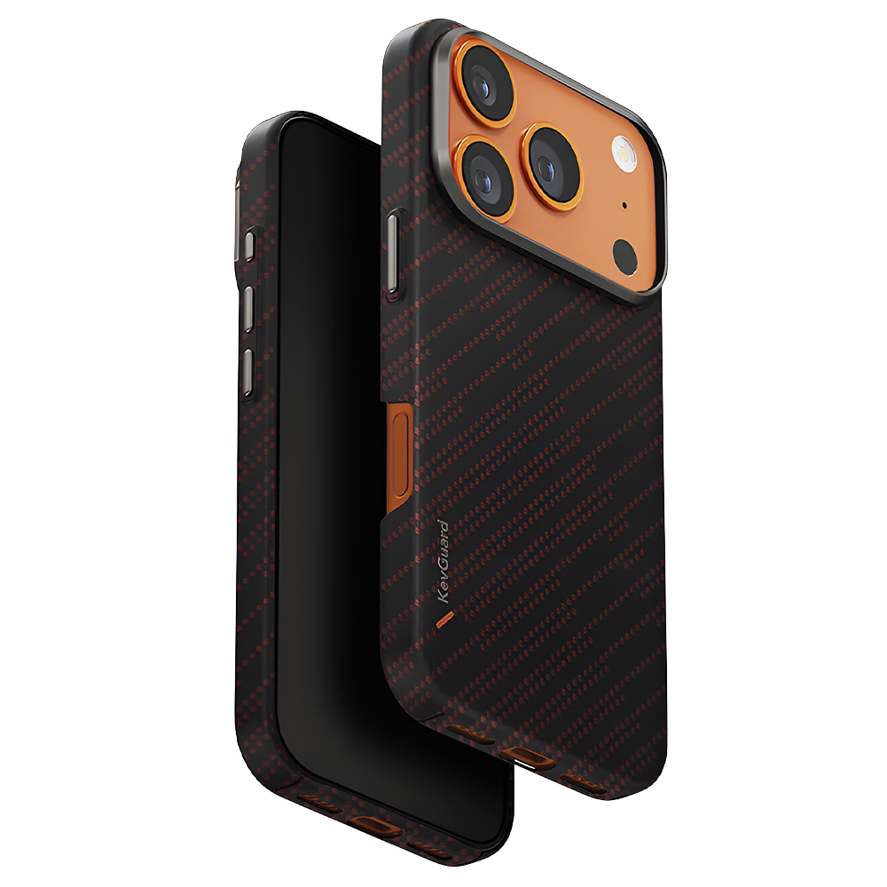 Levně Kryt UNIQ Keva Aramid iPhone 17 Pro Max tlumeně lávový