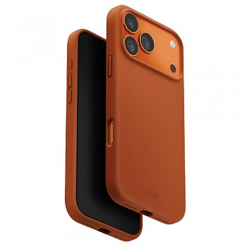 Kryt UNIQ Lino MagClick™ iPhone 17 Pro červenohnědý