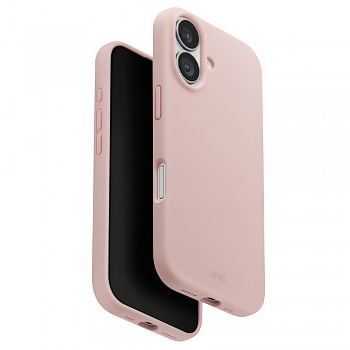Kryt UNIQ Lino MagClick™ iPhone 17 ruměncově růžový