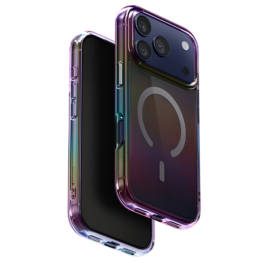 Levně Kryt UNIQ Iridescia MagClick™ iPhone 17 Pro v barvě polární záře