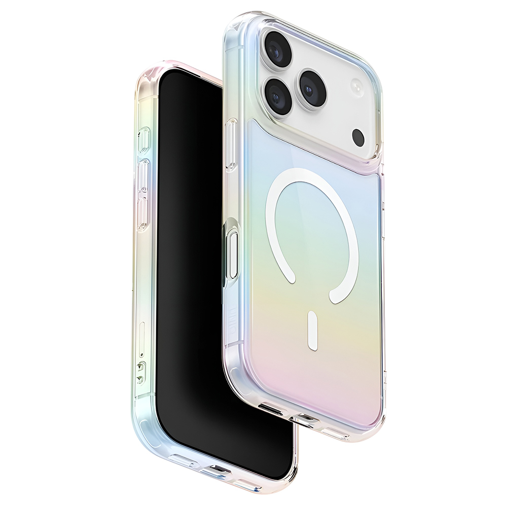 Levně Kryt UNIQ Iridescia MagClick™ iPhone 17 Pro Max duhový