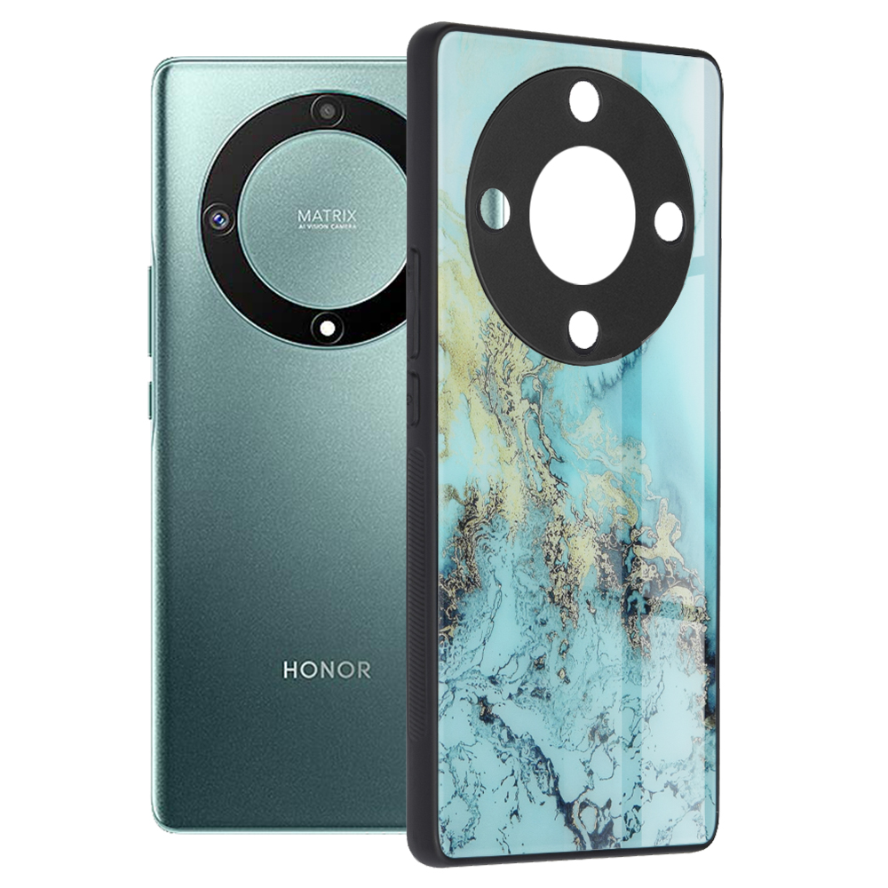 Levně Kryt Techsuit Glaze Series pro Honor Magic5 Lite oceánsky modrý