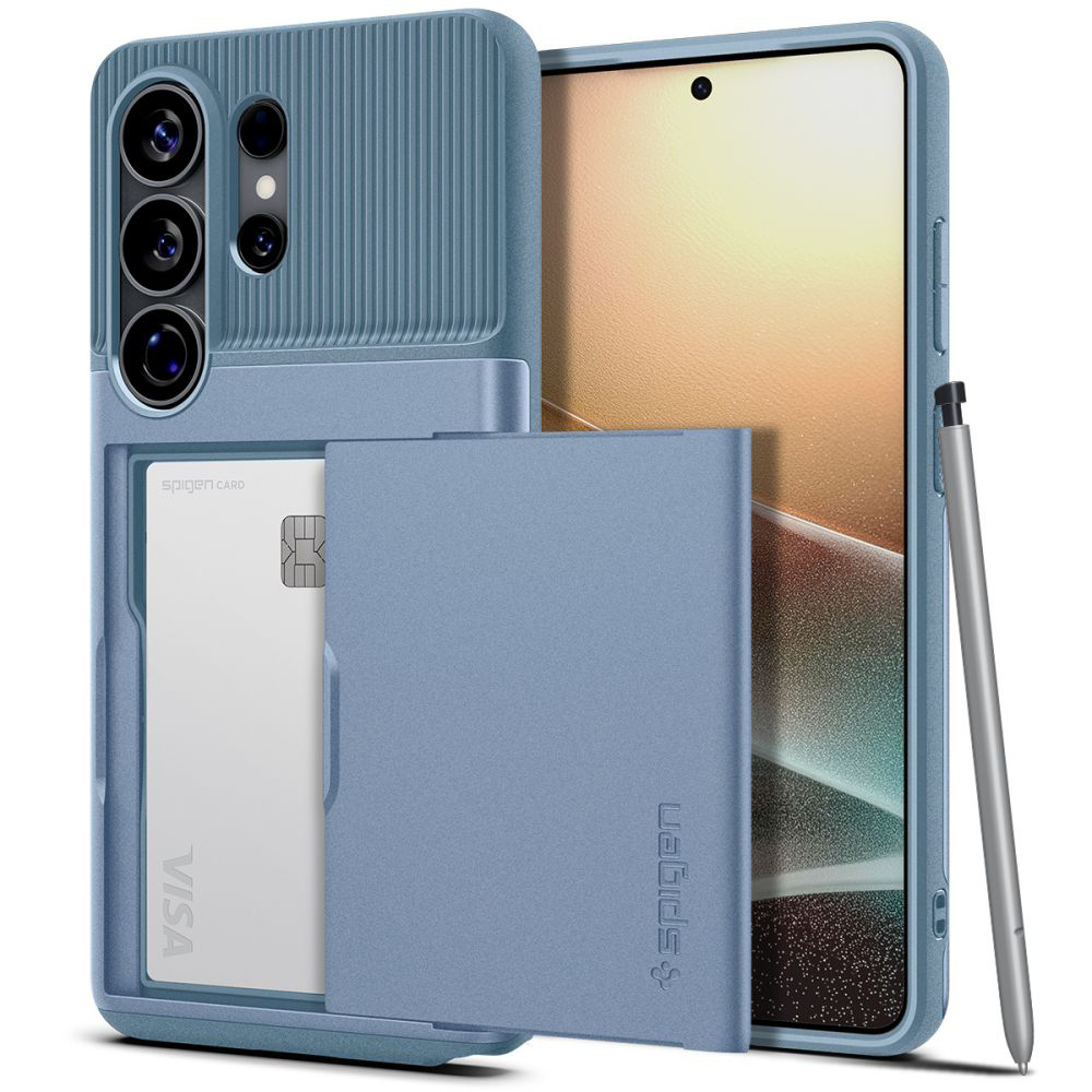 Levně Kryt Spigen Slim Armor CS pro Samsung Galaxy S26 Ultra světle modrý