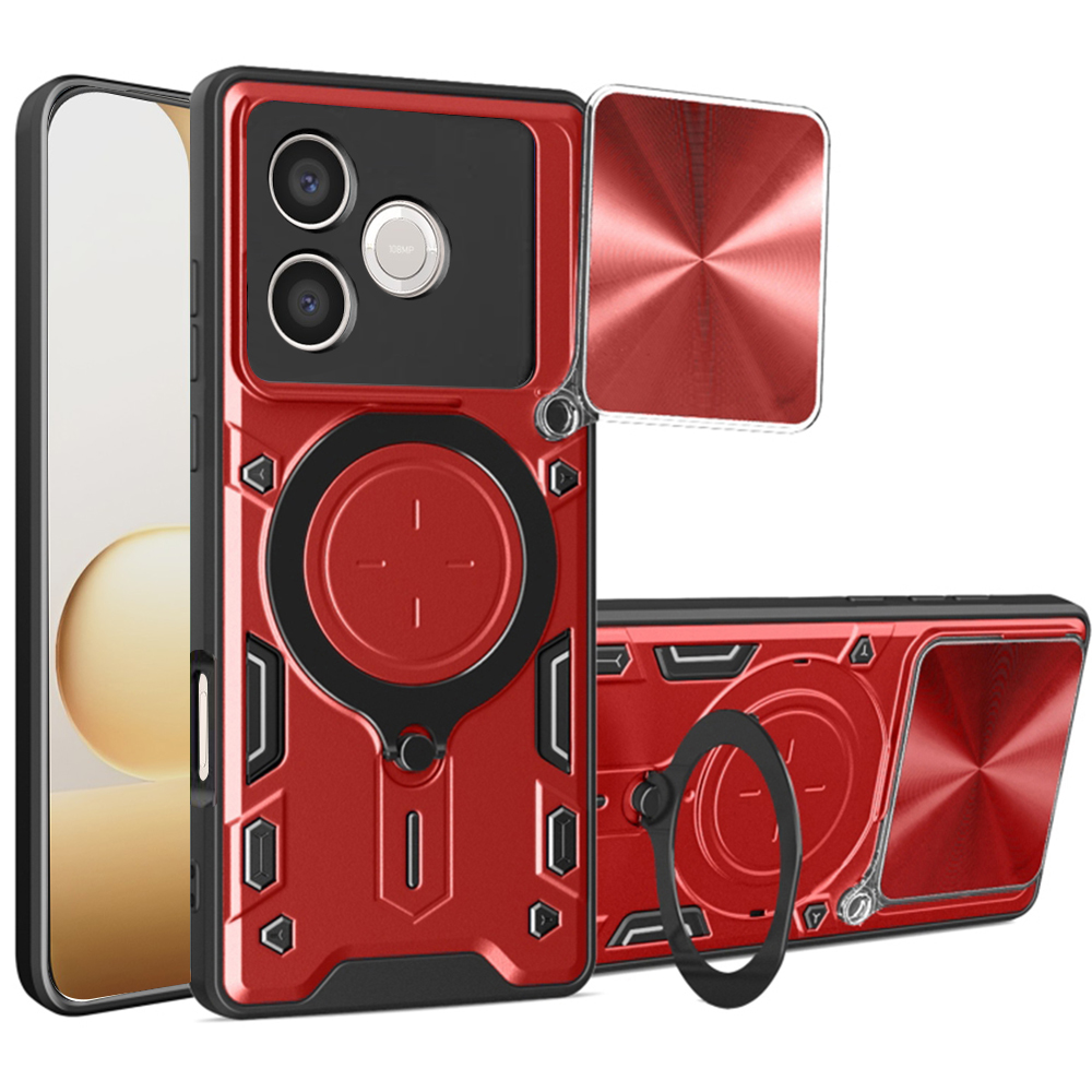 Levně Kryt Techsuit CamGuard Pro pro Honor 600 Lite červený