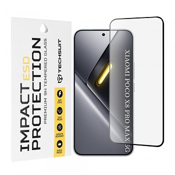 Ochranné sklo Techsuit ESD Glass Xiaomi Poco X8 Pro Max černé