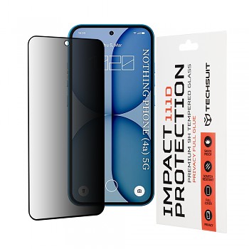 Ochranné sklo Techsuit 111D Privacy Full Glue Nothing Phone (4a) černé