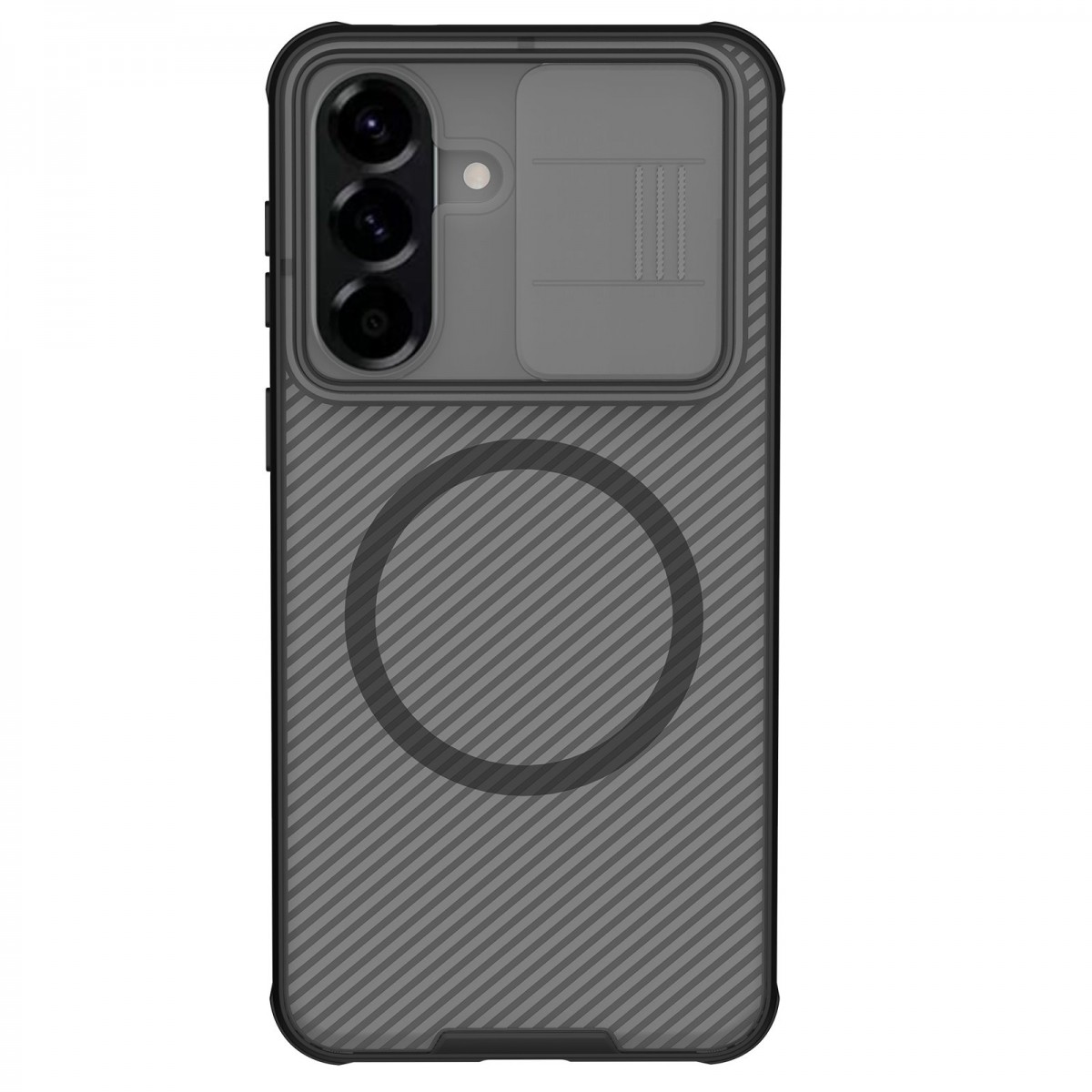 Levně Kryt zadní magnetický Nillkin CamShield PRO pro Samsung Galaxy A57 průhledně černý