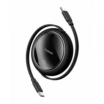 Zatahovací Kabel Baseus Free2Draw Mini (100W / 1m) černý