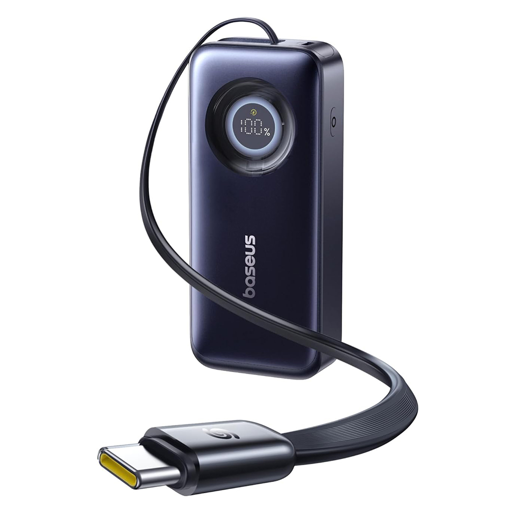 Levně Powerbanka Baseus Enercore CR11 20000mAh (67W) s integrovaným kabelem černá
