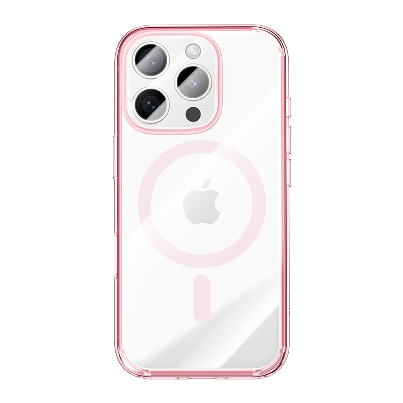 Levně Magnetický kryt Benks Lucent Pro pro Apple iPhone 16 Pro růžový