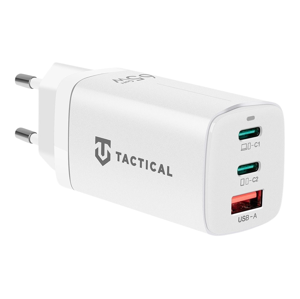 Levně Adaptér Tactical FlashBang 2.0 GaN 65W bílý