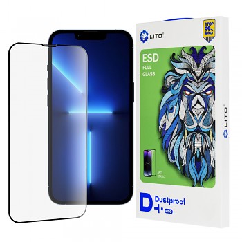 Ochranné sklo Lito - D+ Pro Dustproof - iPhone 13 Pro Max / iPhone 14 Plus - černé