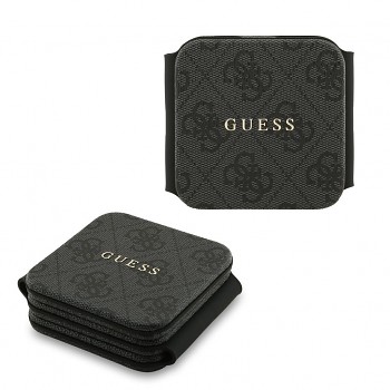 Bezdrátová nabíječka Guess PU 4G MagSafe 3v1 černá