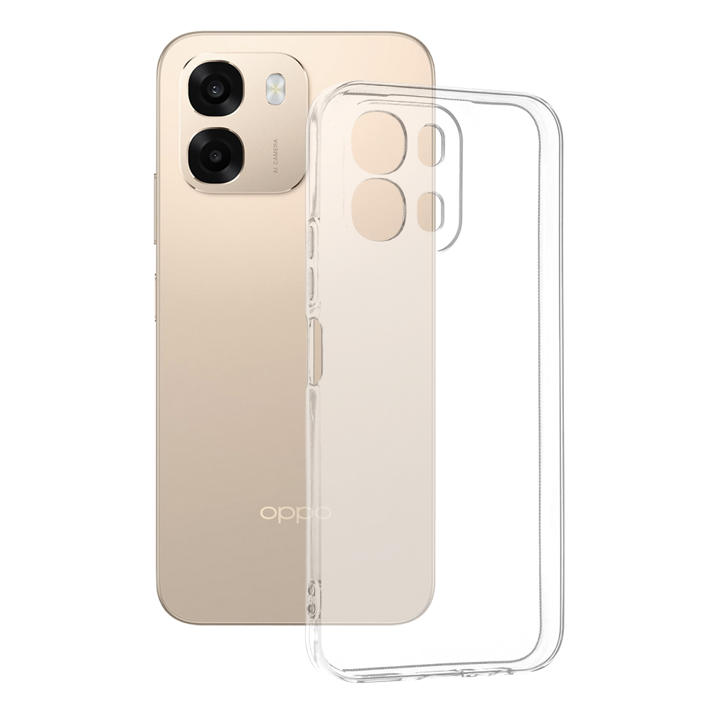 Levně Kryt Techsuit - Clear Silicone - Oppo A6 4G - průhledný