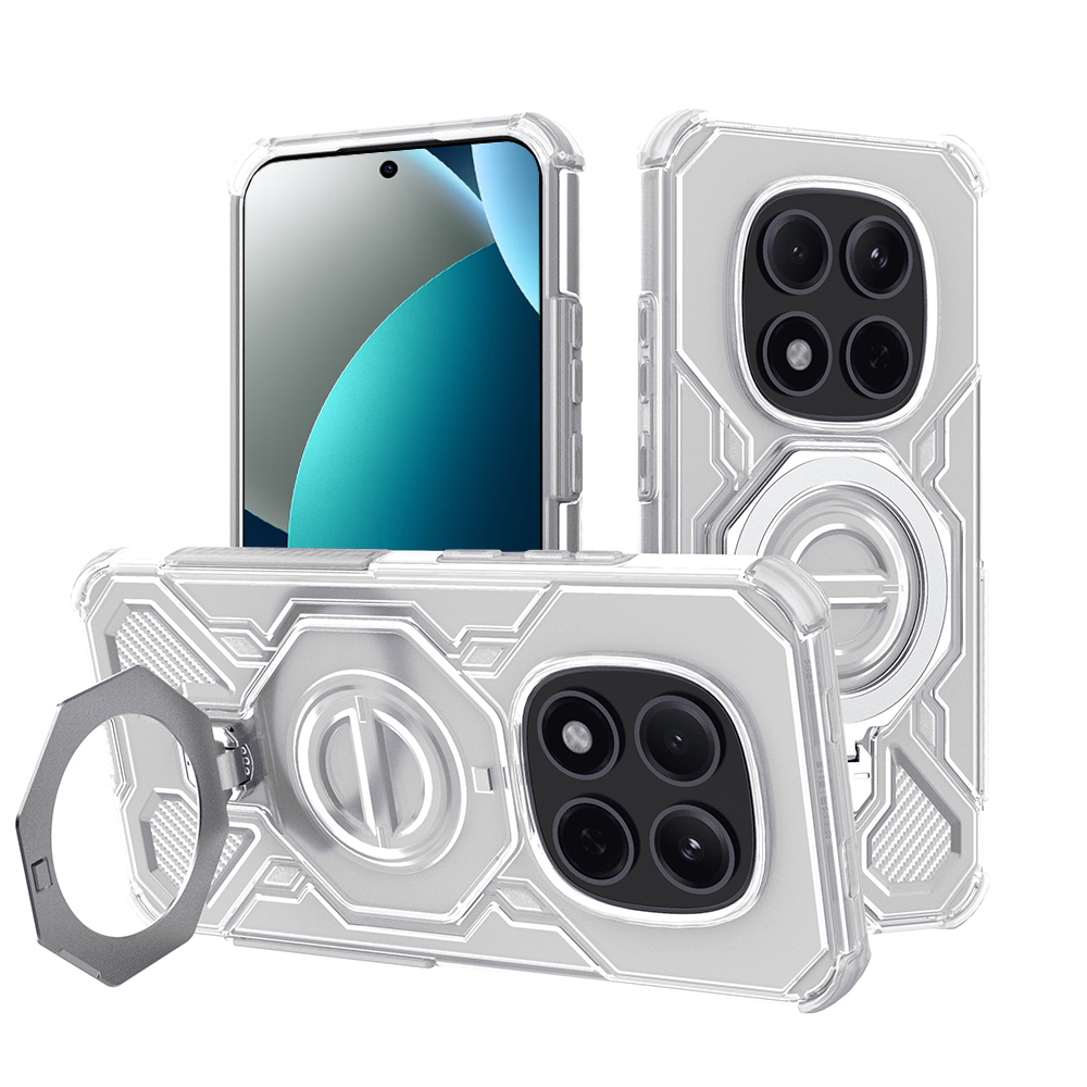 Levně Kryt Techsuit Carbon Shield PRO pro Xiaomi Redmi Note 15 Pro 5G bíle průhledný