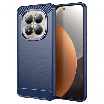 Kryt Techsuit Carbon Silicone pro Xiaomi Redmi Note 15 Pro 4G modrý