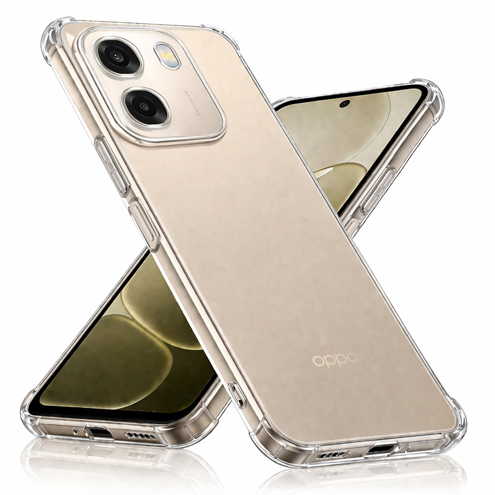 Levně Kryt Techsuit Shockproof Clear Silicone pro Oppo A6 4G průhledný