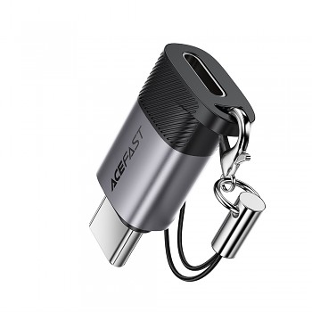 Adaptér Acefast J19 z Lightning na USB-C šedý