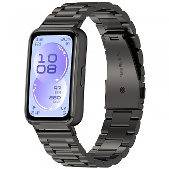 Řemínek kovový Techsuit Watchband W010 černý