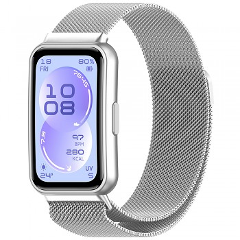 Řemínek kovový Techsuit Watchband W009 stříbrný