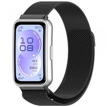 Řemínek kovový Techsuit Watchband W009 černý