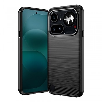Kryt Techsuit Carbon Silicone Nothing Phone (4a) Pro černý