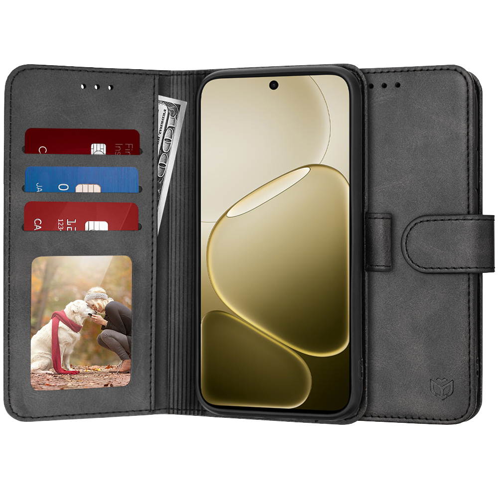 Levně Pouzdro typu kniha Techsuit Diary Book Oppo A6 4G černé