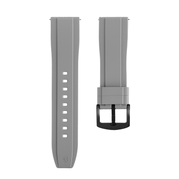 Řemínek Tactical Quick Release silikonový 24mm šedý