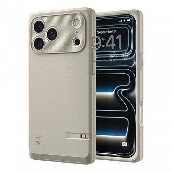 Kryt Spigen Classic LS MagFit pro iPhone 17 Pro Max kamenný