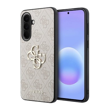 Kryt Guess PU 4G Metal Logo pro Samsung Galaxy A57 růžový