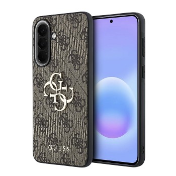 Kryt Guess PU 4G Metal Logo pro Samsung Galaxy A57 hnědý