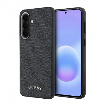 Kryt Guess PU 4G Metal Classic Logo pro Samsung Galaxy A57 šedý