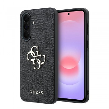 Kryt Guess PU 4G Metal Logo pro Samsung Galaxy A37 šedý