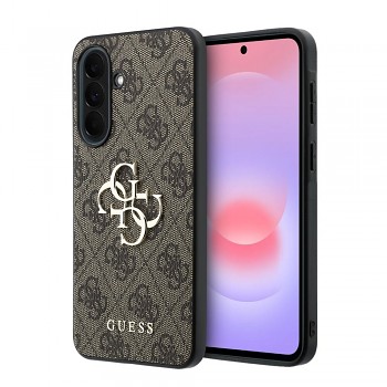 Kryt Guess PU 4G Metal Logo pro Samsung Galaxy A37 hnědý
