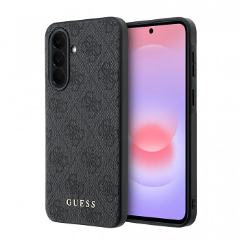 Kryt Guess PU 4G Metal Classic Logo pro Samsung Galaxy A37 šedý
