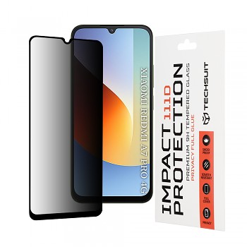 Ochranné tvrzené sklo Techsuit 111D Privacy Full Glue Xiaomi Redmi A7 Pro 4G černé
