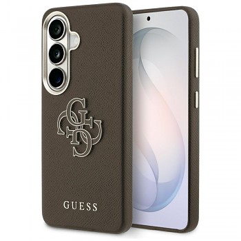 Kryt Guess Grained Big 4G Metal Logo Samsung Galaxy S26 Plus hnědý