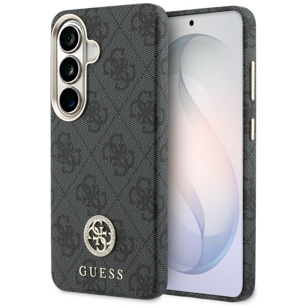Levně Kryt Guess Rhinestone Round Logo MagSafe Samsung Galaxy S26 Plus černý