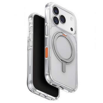 Kryt UNIQ Swivix 360 Kickstand iPhone 17 Pro stříbrný