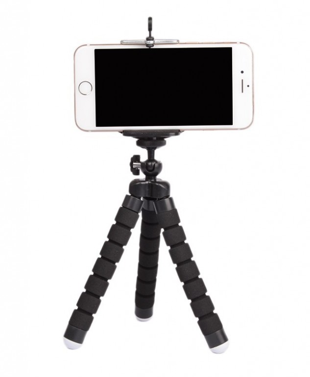 Levně Stativ pro mobilní telefon univerzální černý 17597