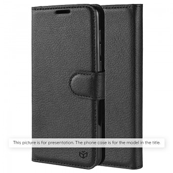 Knížkové pouzdro Techsuit Leather Folio Xiaomi 17 černé