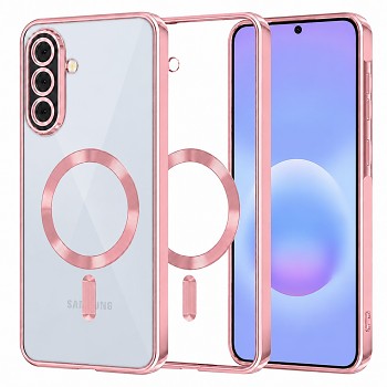 Kryt Techsuit Luxury Crystal MagSafe Samsung Galaxy A57 5G růžový