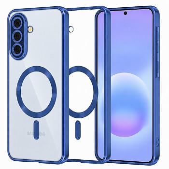 Kryt Techsuit Luxury Crystal MagSafe Samsung Galaxy A57 5G tmavě modrý