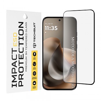 Ochranné sklo Techsuit ESD Glass Motorola Moto G77 G67 černé