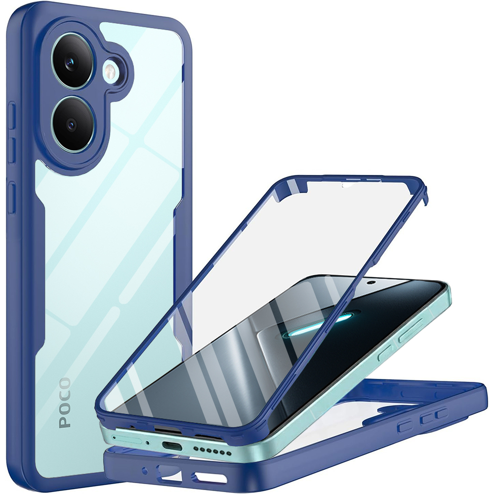 Levně Kryt Techsuit ColorVerse 360 Series Screen Protector Xiaomi Poco X8 Pro modrý