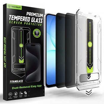 Tvrzené sklo Techsuit TitanGlass CrystalHD Privacy Samsung Galaxy A16 A17 2ks